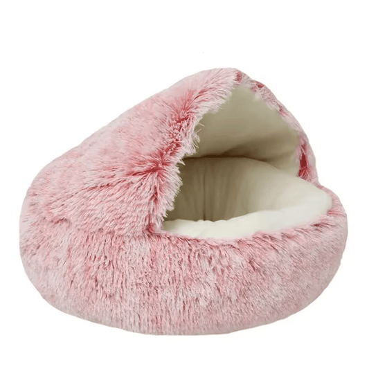 Cat bed™Plush pet bed with round cover